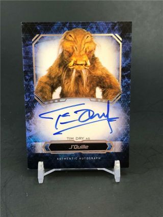 2016 Topps Star Wars Masterworks Tim Dry As J’quille On Card Auto