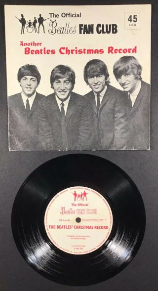 The Beatles / 1964 Christmas Message / Uk Fan Club Pressing / Another Christmas