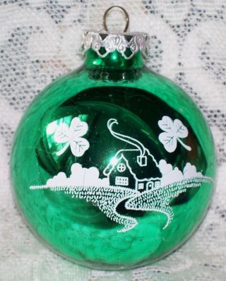 Old Irish Blessing Celtic Ireland Glass Ornament Bronner 