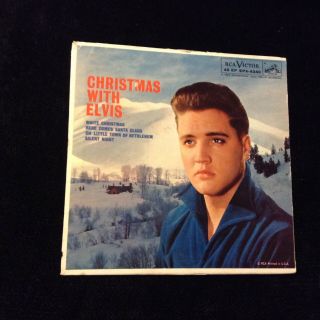 Elvis Presley 45 Epa - 4340 Christmas With Elvis Rare Dog On Side Ex Or Better