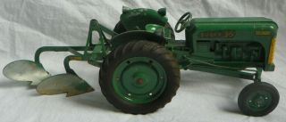 Vintage Slik Toys Oliver 55 Tractor w/ Plow old farm toy 2