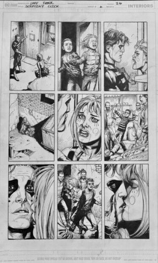 Gary Frank Doomsday Clock Comic Art 6 P24 Batman,  Watchmen,  Superman