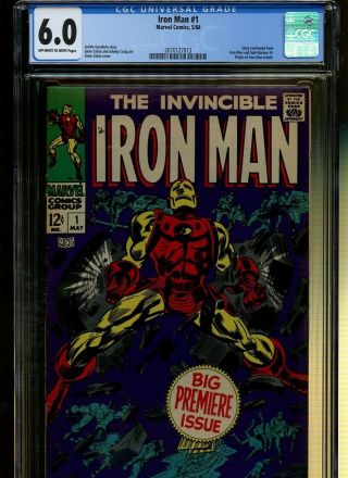 Iron Man 1 Cgc 6.  0 | Marvel | Story Continues From Iron Man And Sub - Mariner 1.
