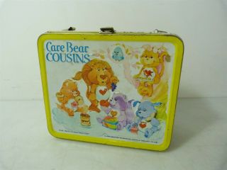 Vintage 1985 Care Bear Cousins Metal Lunch Box - No Thermos/no Handle