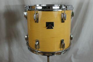 Vintage 1980 ' s Tama Superstar 11x12,  12x13,  13x14 natural maple double headed toms 2
