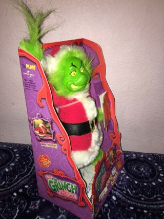 Vintage 2000 Dr Seuss How The Grinch Stole Christmas Sing Along Doll Santa