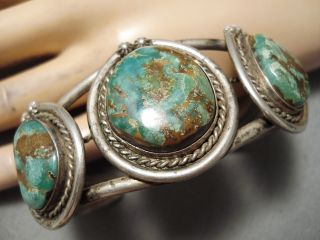 Superior Vintage Navajo Royston Turquoise Sterling Silver Bracelet Old