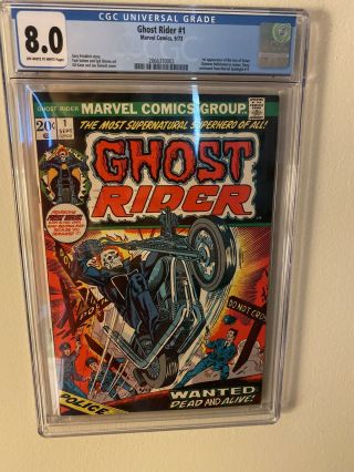 Ghost Rider 1 Cgc 8.  0 1973 First Ongoing Series,  First Son Of Satan