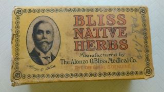 Bliss Native Herbs Nib Old Stock Complete W/glass