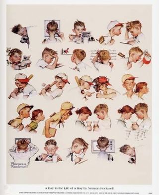 Norman Rockwell Saturday Evening Post Day Of A Boy