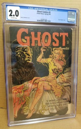 Ghost Comics 2 Cgc 2.  0 Classic Maurice Whitman Lingerie Gga Cover 1952