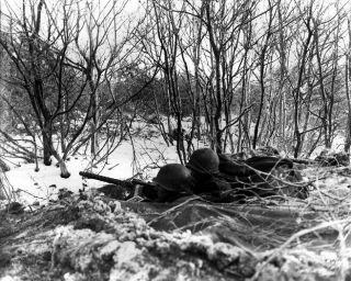 Battle Of The Bulge 30 Caliber Heavy Machine Gun 8x10 World War Ii Ww2 Photo 564