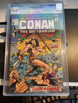 Conan The Barbarian 1 (1970) Cgc 9.  4 White Pages Great Top And Bottom Centering