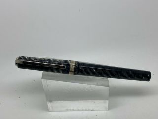 Visconti Wall Street Grey Pearl Celluloid Fountain Pen 14k Med Or