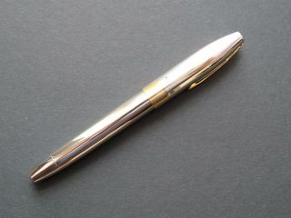 Sheaffer Legacy Ii Palladium Fountain Pen 18k Ef Gold Flex Nib - Nos.