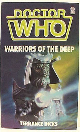 Vintage 1984 Doctor Who Novel - Warrior Of The Deep - Target Uk Paperback Book -