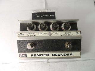 1974 Fender Blender Fuzz Effects Pedal Vintage & Usa Ship
