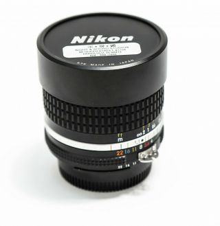 Nikon Nikkor Ai - S 16mm F/2.  8 Fisheye Wide Mf Lens 16 F2.  8 2.  8 Vintage Lens