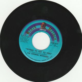 Northern Soul 45 Rpm - The Imperial Wonders On Black Prince Records