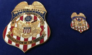 2001 Presidential Inauguration Department Of State Commemorative Badge,  Pin