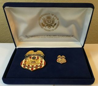 2001 Presidential Inauguration Department of State Commemorative Badge,  Pin 2