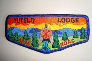 Oa Tutelo Lodge 161 Blue Ridge Mountains Council Patch Stream 1996 Noac Flap