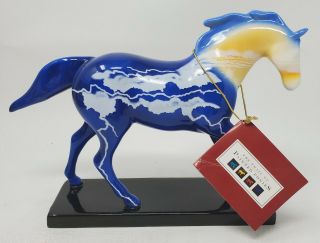 2003 Trail of Painted Ponies Lightning Bolt Colt 7E Horse Ceramic Box & Tag 2