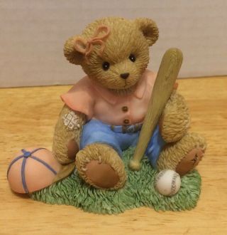 Cherished Teddies Callie Friends Are There When You Swing And Miss Enesco 2002