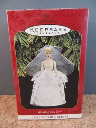1997 Hallmark Keepsake Christmas Ornament Wedding Day Series Doll 4