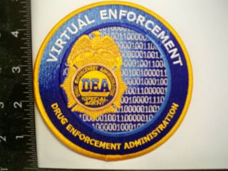Federal Dea Hqs Virtual Enforcement Unit Patch Washington Dc Police Drug Tf Gman