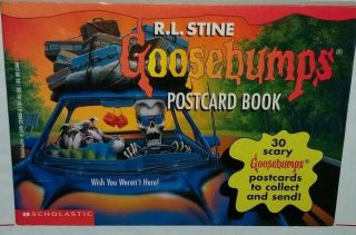 Vintage Goosebumps Postcard Book By R.  L.  Stine 30 Cards In