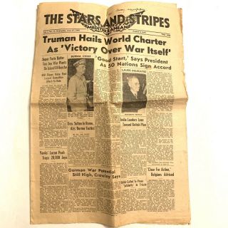 Stars And Stripes 1945 - Our Army Newspaper