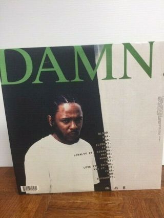 Kendrick Lamar Damn.  LP Red Translucent Colored Vinyl Limited Edition Record 3