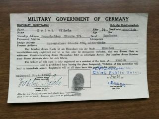 Ww2 German Document 1945