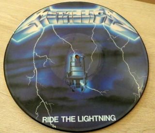 Metallica,  Ride The Lightning,  Uk 1984 Vinyl Picture Disc Lp,  Mfn 27 P