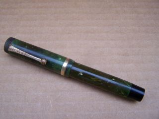 1922 - 28 Jr Parker Duofold Jade Fountain Pen