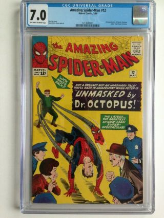 Spider - Man 12,  Cgc 7.  0,  Case Intact,  Shipp For Mult.  Wins In Descr.
