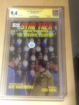 Star Trek 8 Visions Signed John Byrne William Shatner Signature Ser.  Cgc 9.  4
