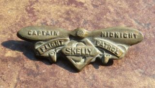Vintage Captain Midnight Flight Patrol Pin Skelly Oil