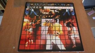 Queen,  Live Magic,  Vinyl Lp,  Emc 3519,  Uk 1st Press,  Poster,  Ex,  /ex,