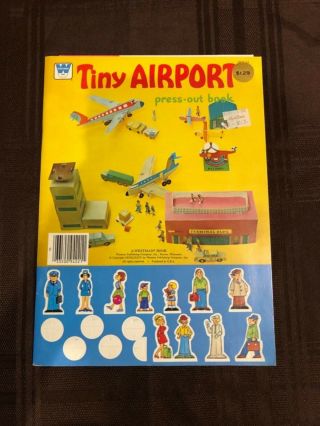 Vintage 1974 Whitman Tiny Airport Press - Out Book