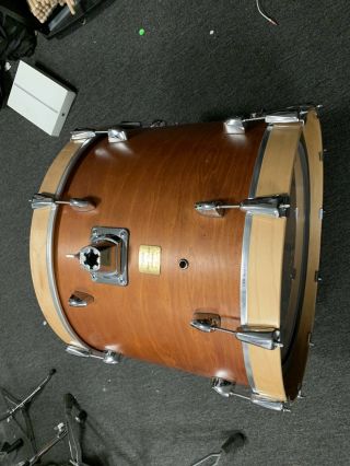 Yamaha Bass Drum Maple Custom Absolute Made In Japan Mij Vintage Natural 16x22
