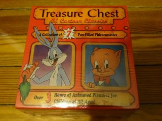 Loony Tunes Treasure Chest Of Cartoon Classics Vhs Tapes Nib Bugs Bunny