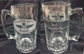 Laser Engraved Masonic Widow Sons 25 Oz Sports Mug With Saying (great Gift Idea)