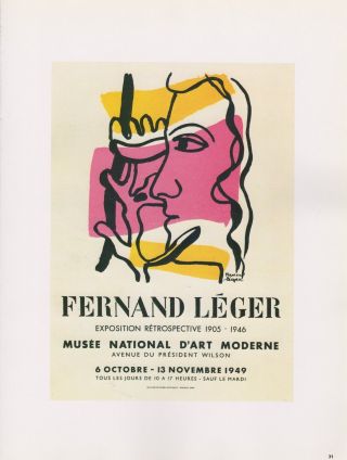1989 Vintage " Fernand Leger " D 