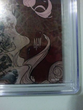 LADY DEATH SCORCHED EARTH 1 LEGEND EDITION CGC 9.  9 SS Signed Pulido /77 Hughe 3