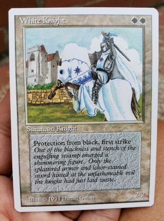 Vintage Magic | Scarce Mtg Summer Magic White Knight,