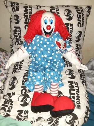 Vintage 1999 Bozo The Clown Talking Plush 19” Doll A&a Plush - Still Talks