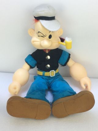 Popeye The Sailor Man Vintage 18 " Doll Presents 1985