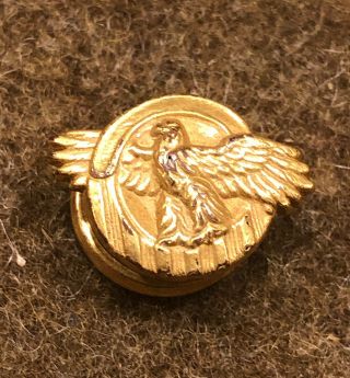 Org Ww2 Us Military Army Ruptured Duck Veteran Lapel Button Hole Pin Gold Tone